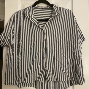 Madewell shortsleeved button down collar shirt